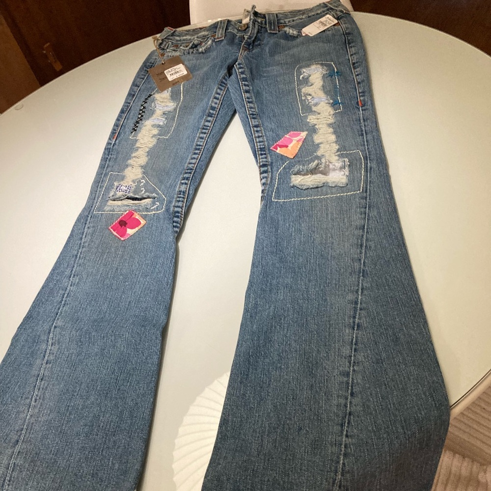 NWT Authentic Vintage True Religion 2004 Woodstock Joey Jeans In Size 27